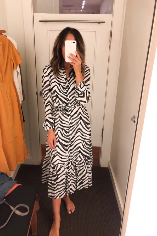 Banana republic sales zebra dress
