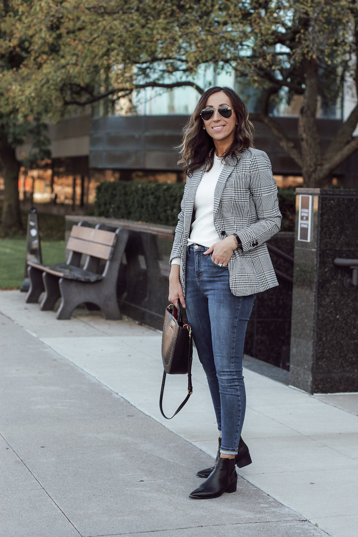 How to Style a Plaid Blazer for Fall