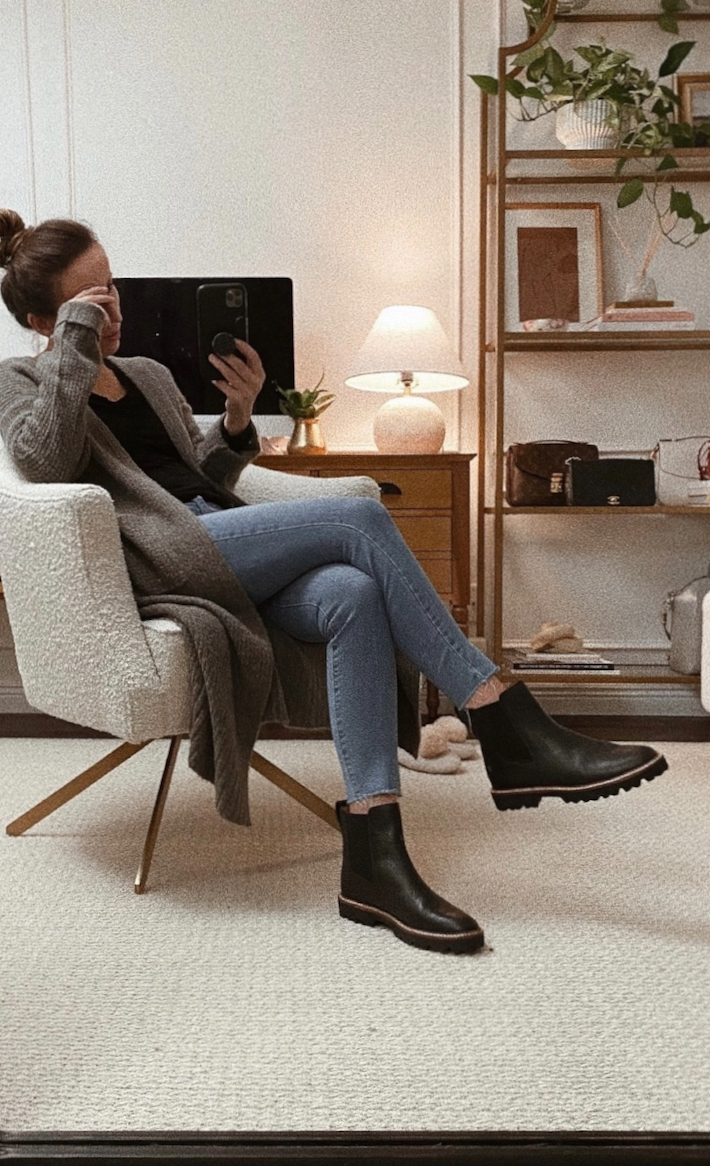 Review Madewell and Caslon Lug Sole boots comparison Lilly Style
