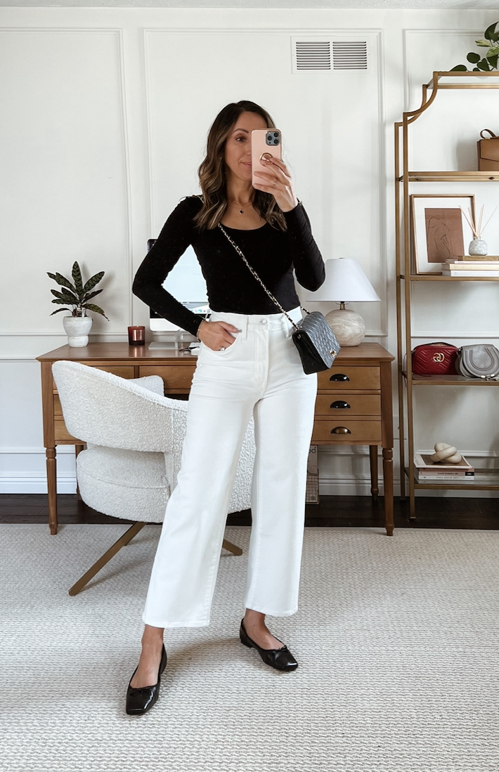 One Pant, 3 Looks - How to Wear the White Wide Leg Trouser  Wide leg jeans  outfit, White wide leg trousers, White jeans plus size