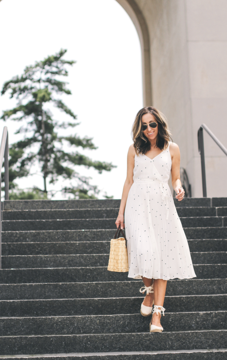 Dots and Pleats - Summer Dress - Lilly Style