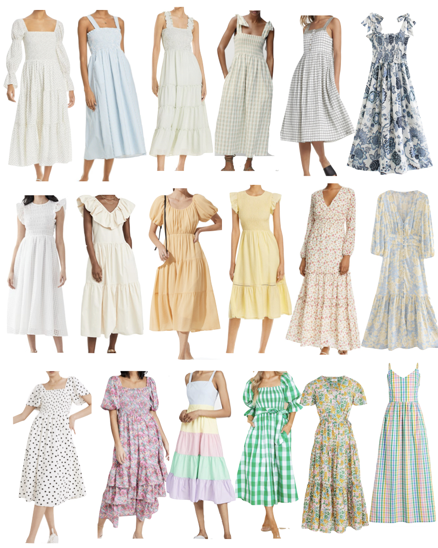 Pretty Spring and Summer Dresses roundup - Lilly Style